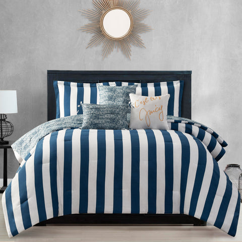 Cabana Striped Reversible Comforter Set - Juicy Couture