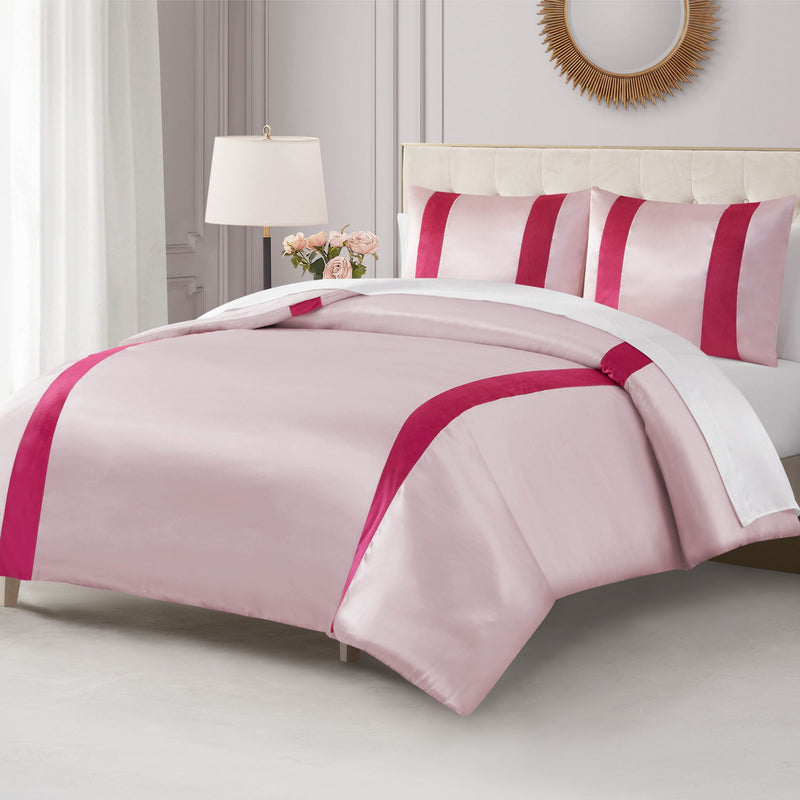 Satin Velvet Stripe Comforter Set - Juicy Couture