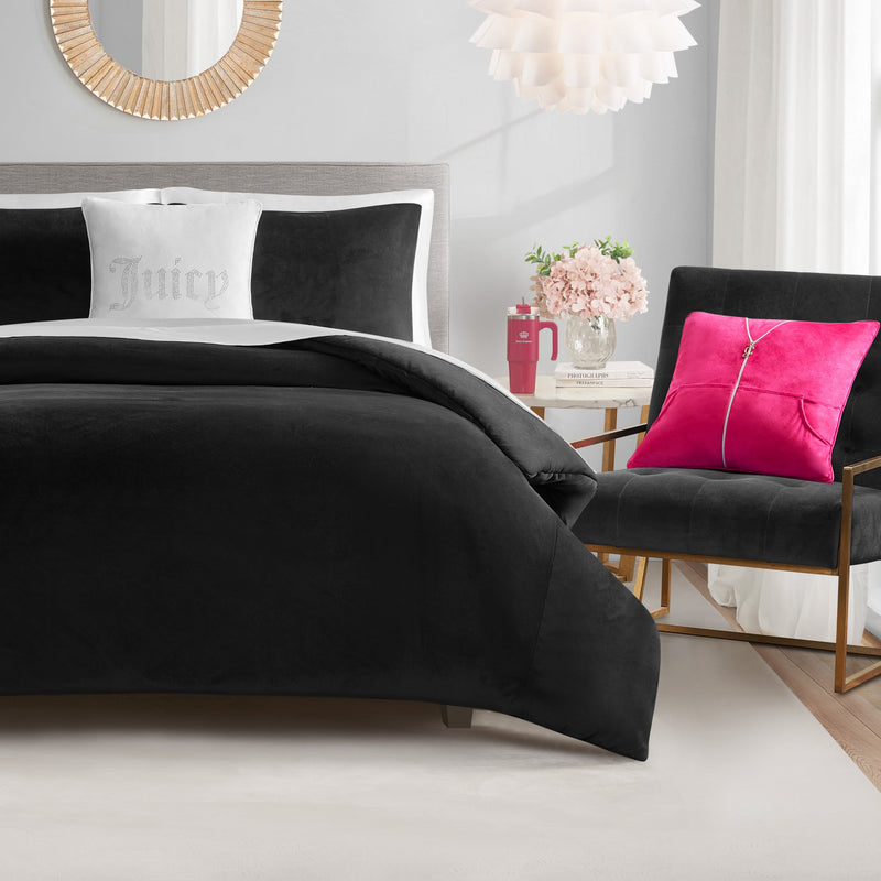 Solid Velour Comforter Set - Juicy Couture
