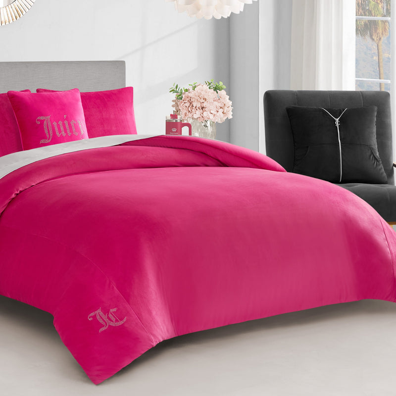 Solid Velour Comforter Set - Juicy Couture