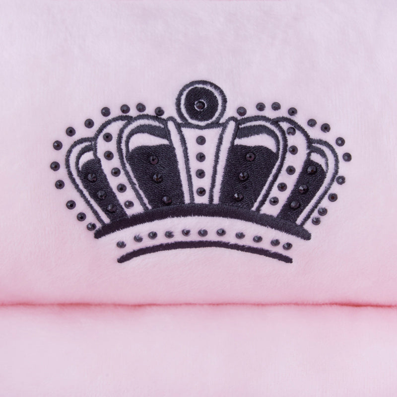 Crown Bling Black Pet Bed