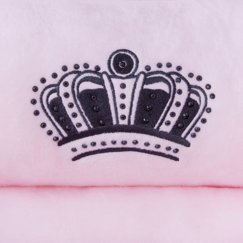 Crown Bling Black Pet Bed