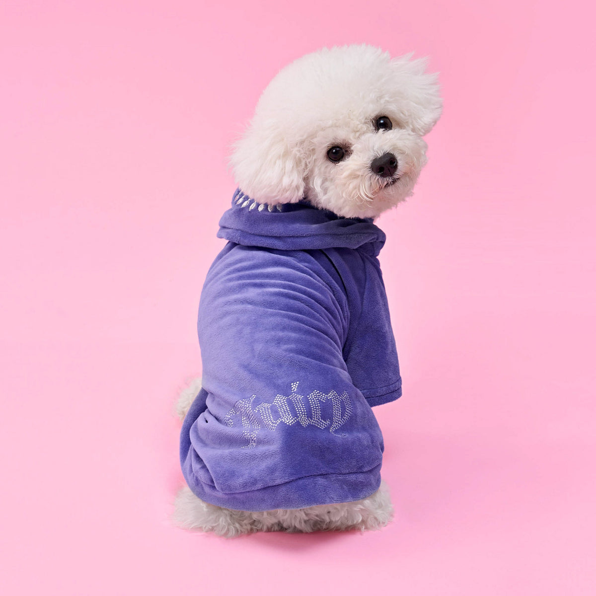 Bling Velour Pet Hoodie - Juicy Couture