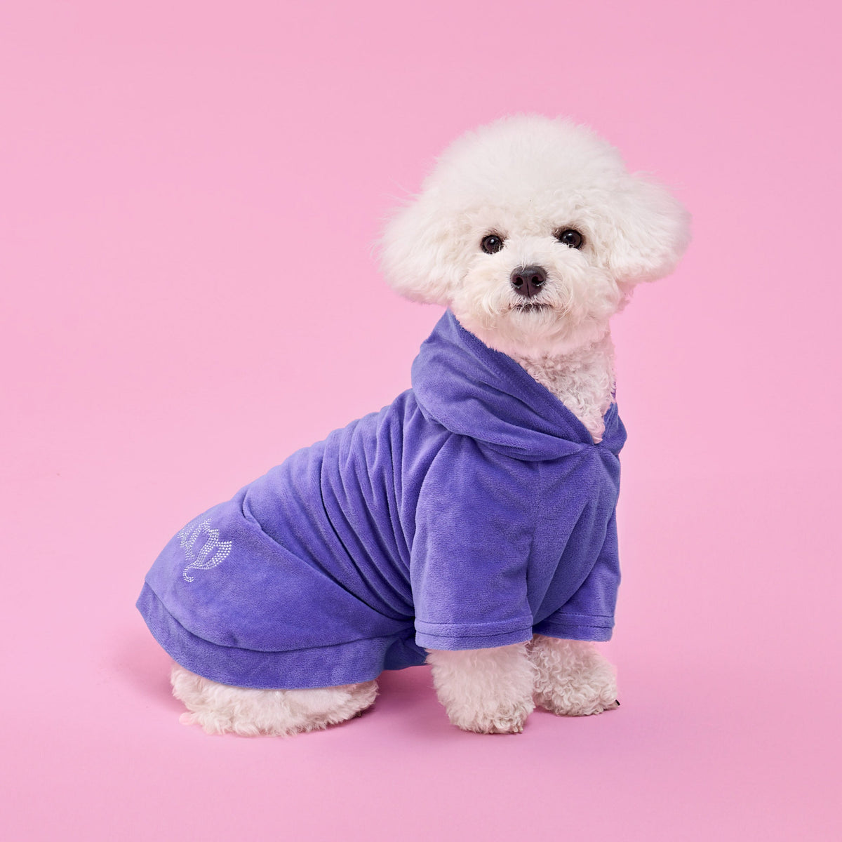 Bling Velour Pet Hoodie - Juicy Couture