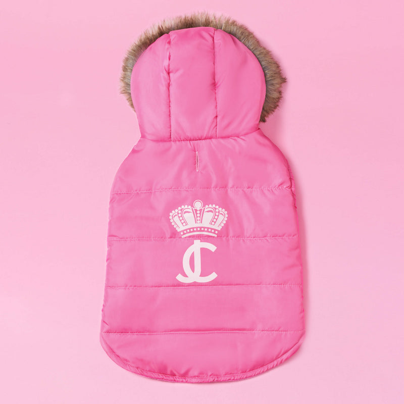 Pet Faux Fur Hooded Jacket