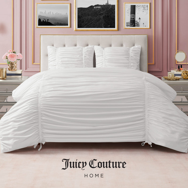 Ribbon Ruched Comforter Set