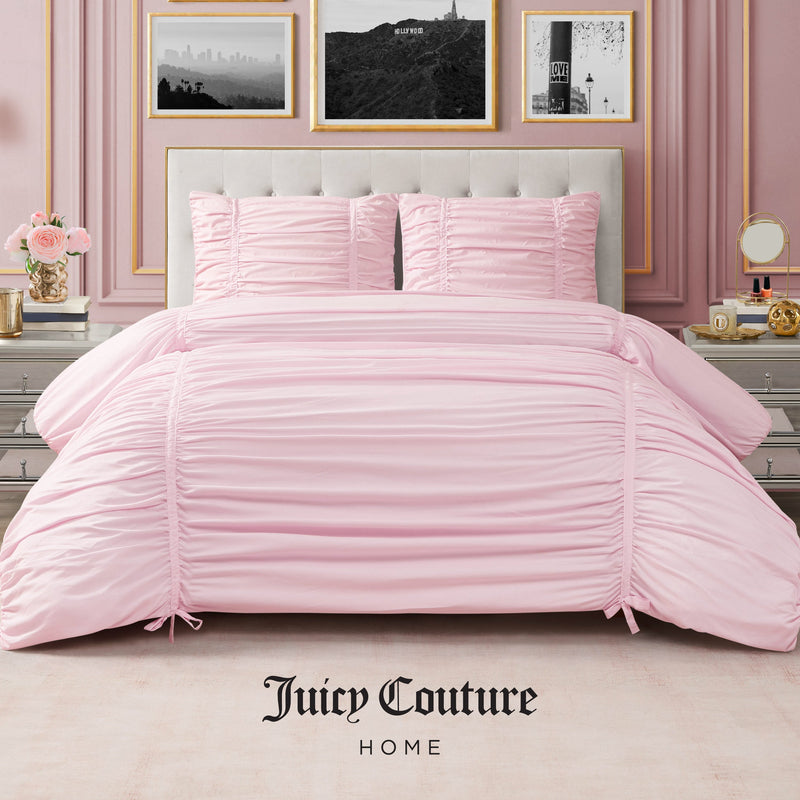 Ribbon Ruched Comforter Set