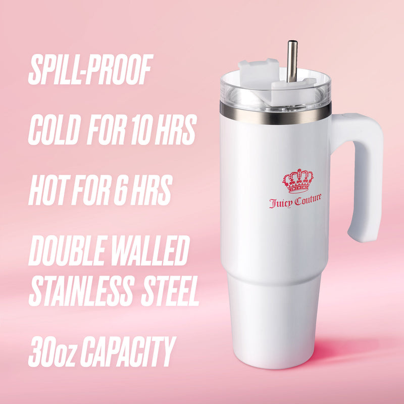 Glam Logo Stainless Steel Water Bottle
