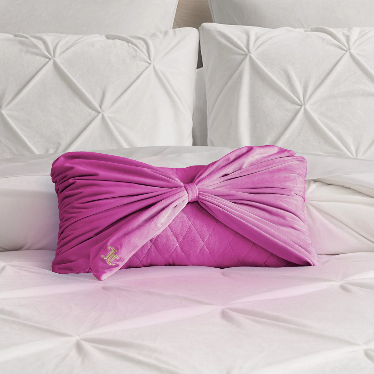 Velvet Bow Decorative Pillow - Juicy Couture