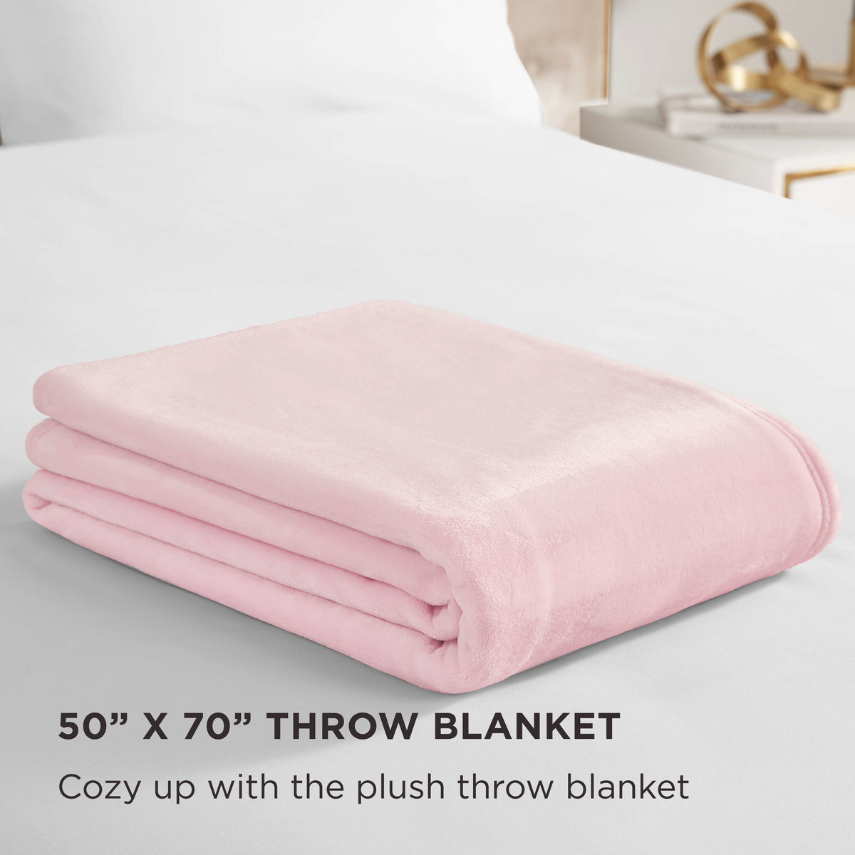 Solid Plush Throw Blanket - Juicy Couture