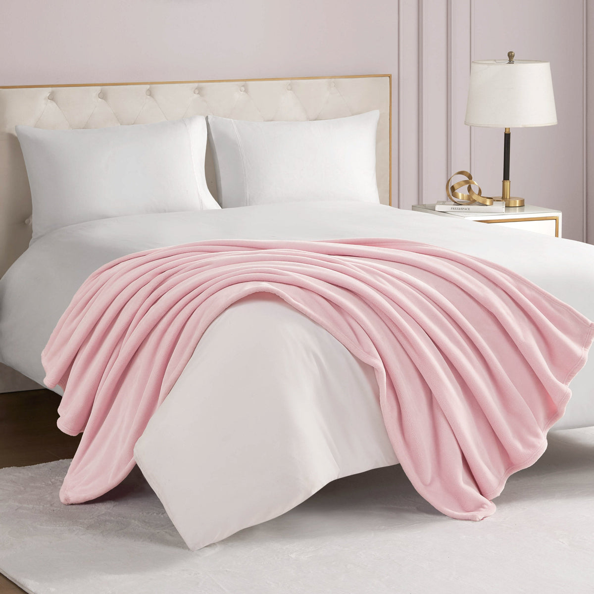 Solid Plush Throw Blanket - Juicy Couture
