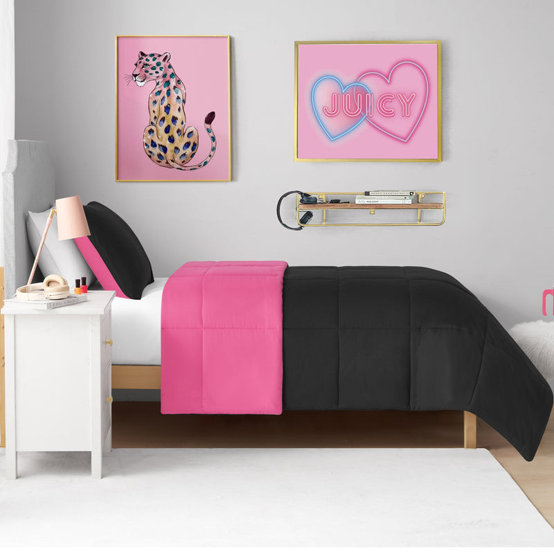 Box Stitch Reversible Comforter Set