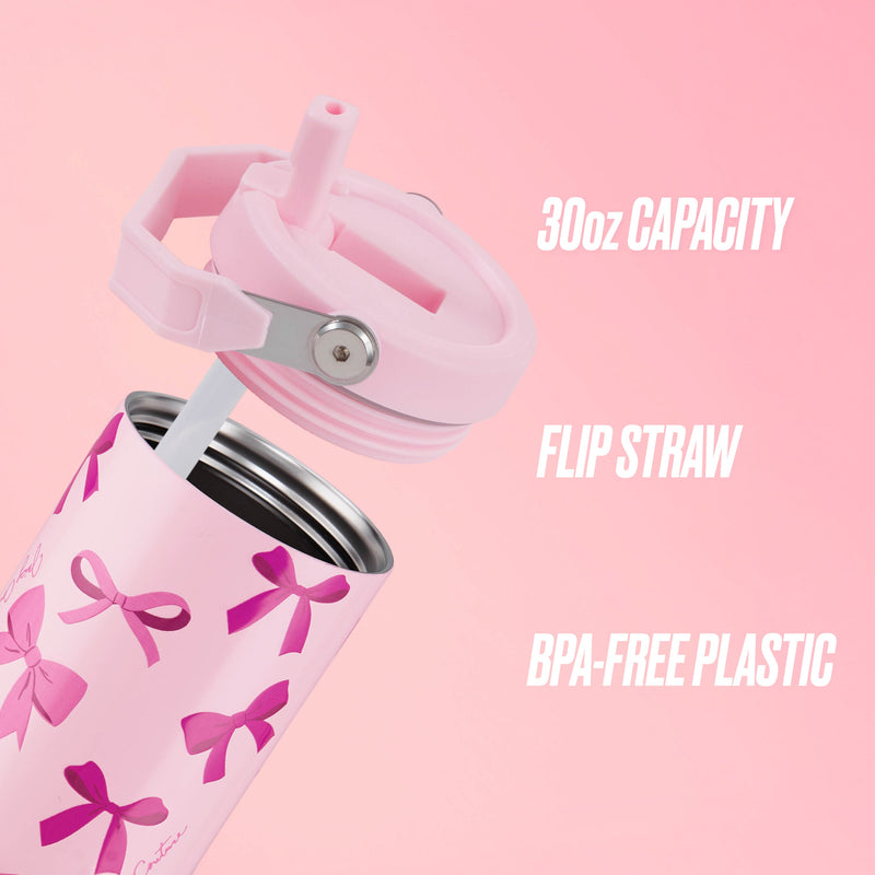 Flip & Sip Hydration Stainless Steel Tumbler