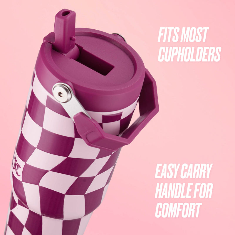 Flip & Sip Hydration Stainless Steel Tumbler