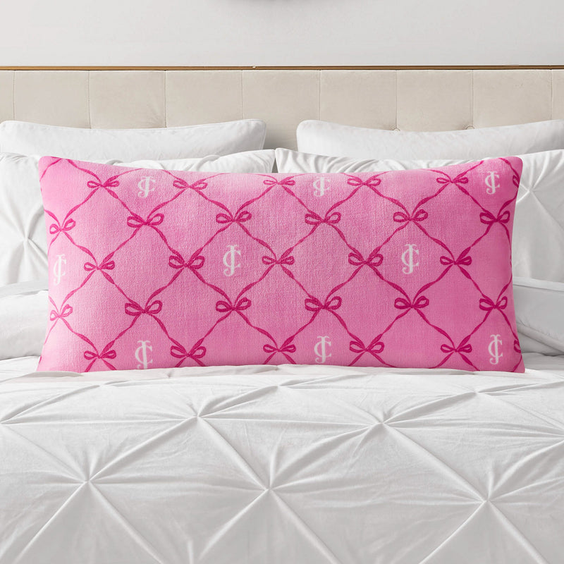 Lattice Print Plush Body Pillow