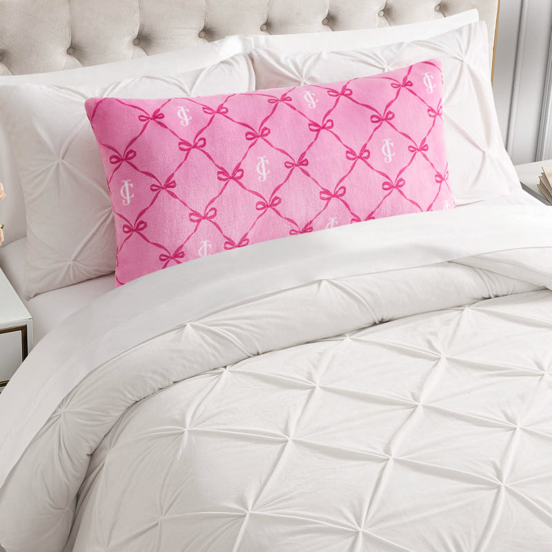 Lattice Print Plush Body Pillow