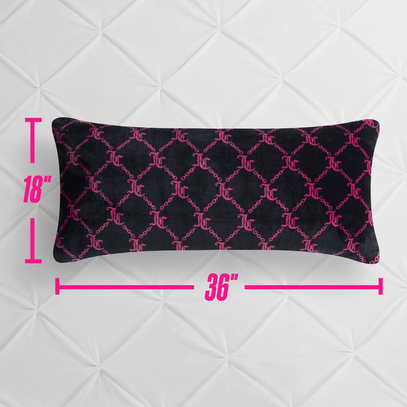 Lattice Print Plush Body Pillow