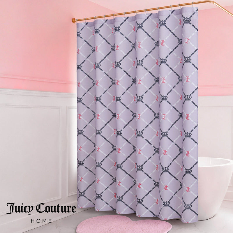 Shower Curtain and Hooks Set