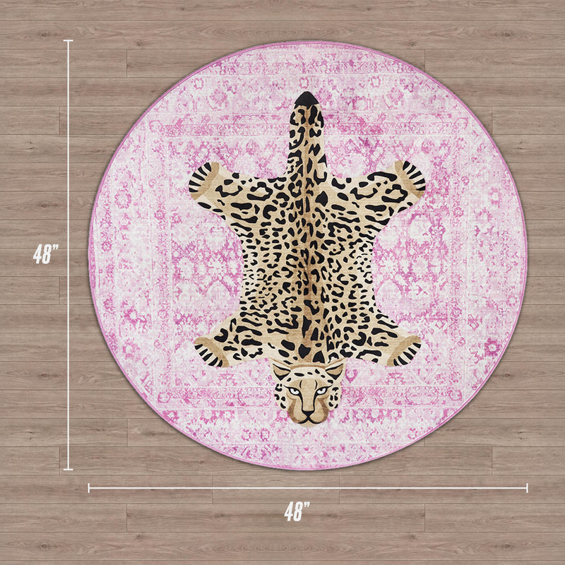 Finely Washable Round Rug