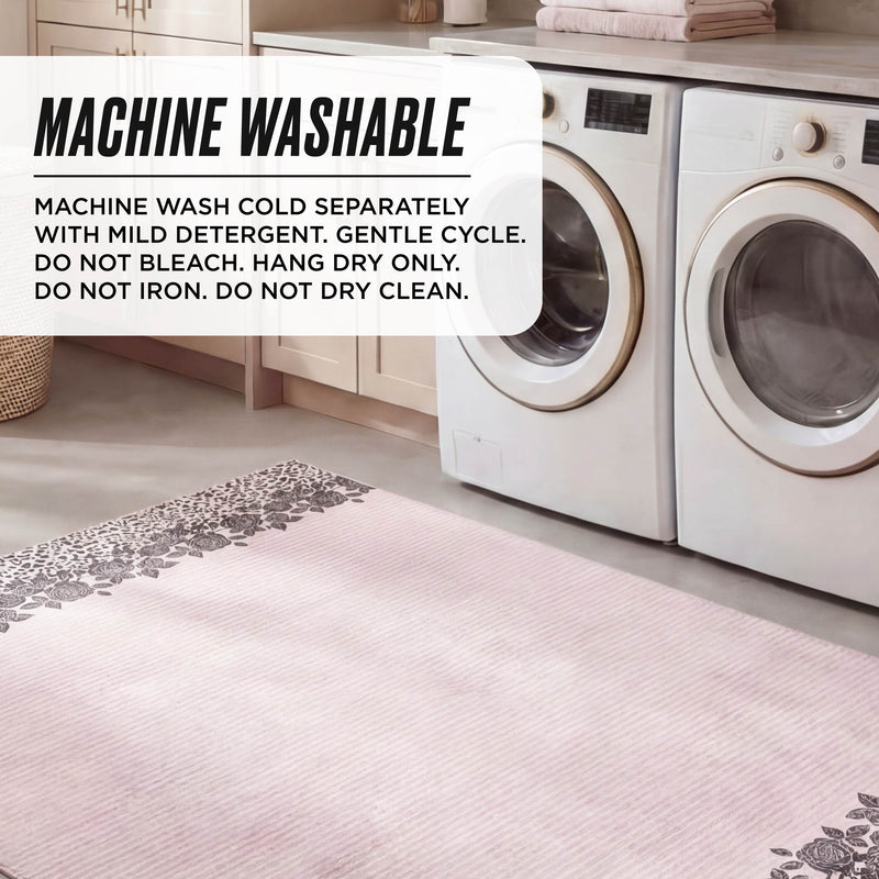 Finely Washable Rug, 7'10 x 10'