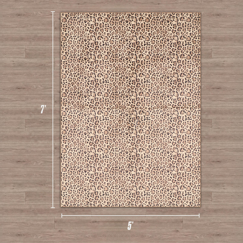 Finely Washable Rug, 5' x 7'