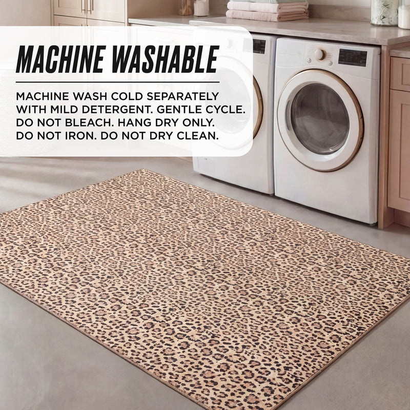 Finely Washable Rug, 5' x 7'