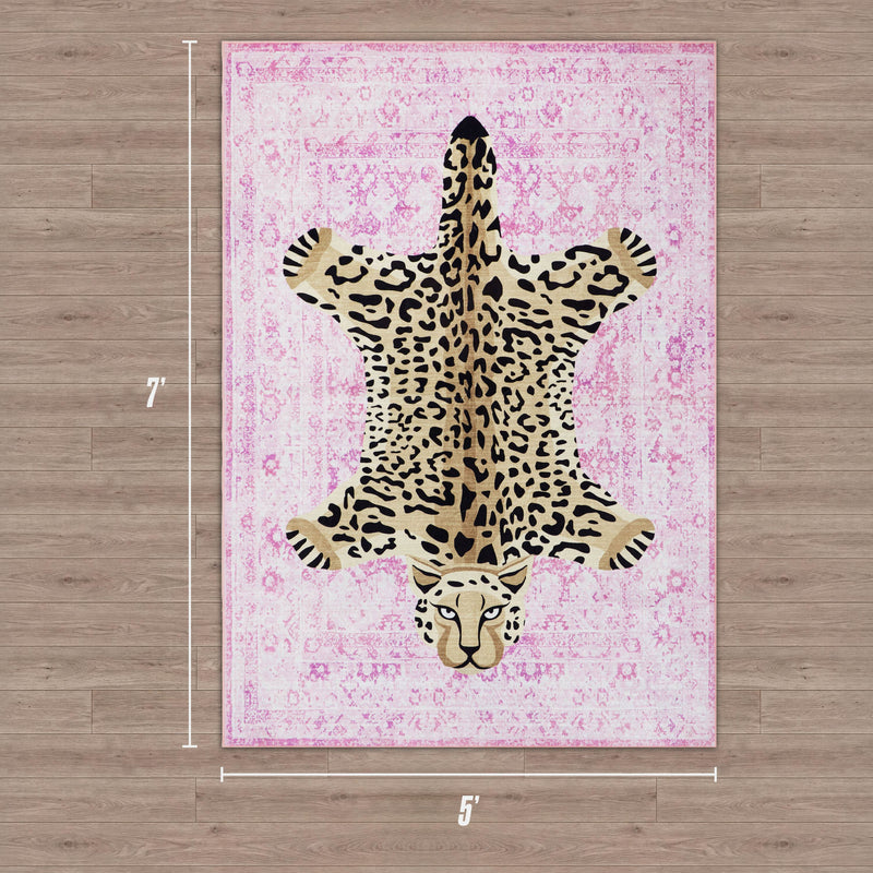 Finely Washable Rug, 5' x 7'