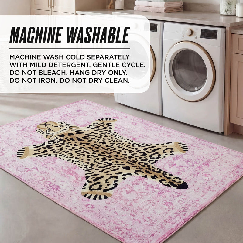 Finely Washable Rug, 5' x 7'
