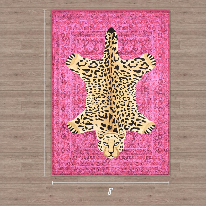 Finely Washable Rug, 5' x 7'