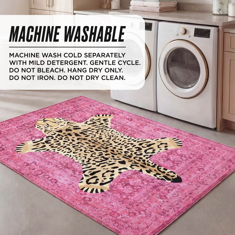 Finely Washable Rug, 5' x 7'