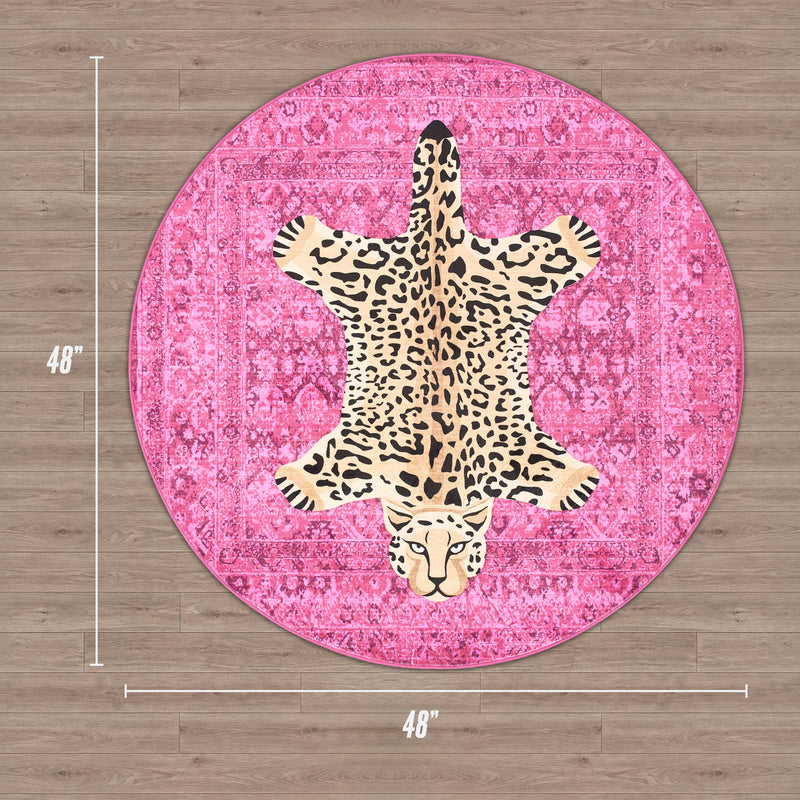 Finely Washable Round Rug
