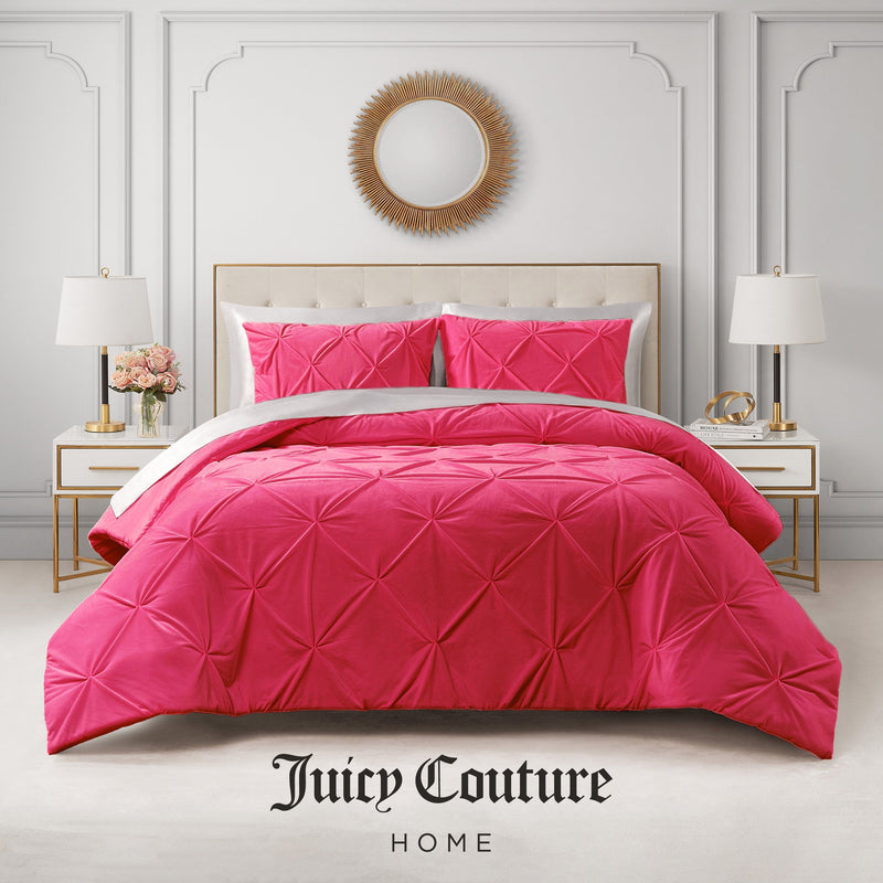 Kiss Pleat Micromink Comforter Set