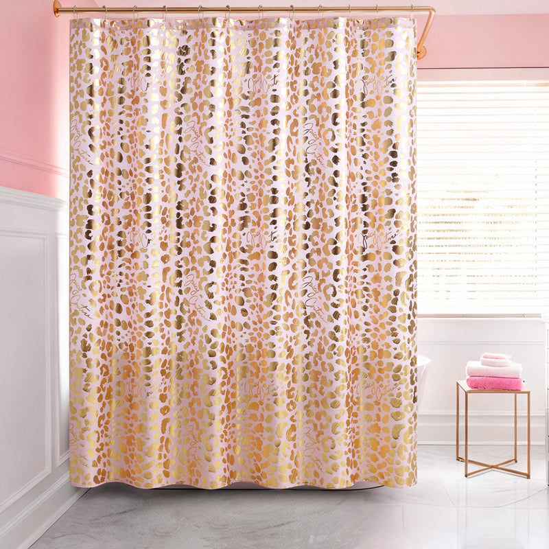 Shower Curtain and Hooks Set