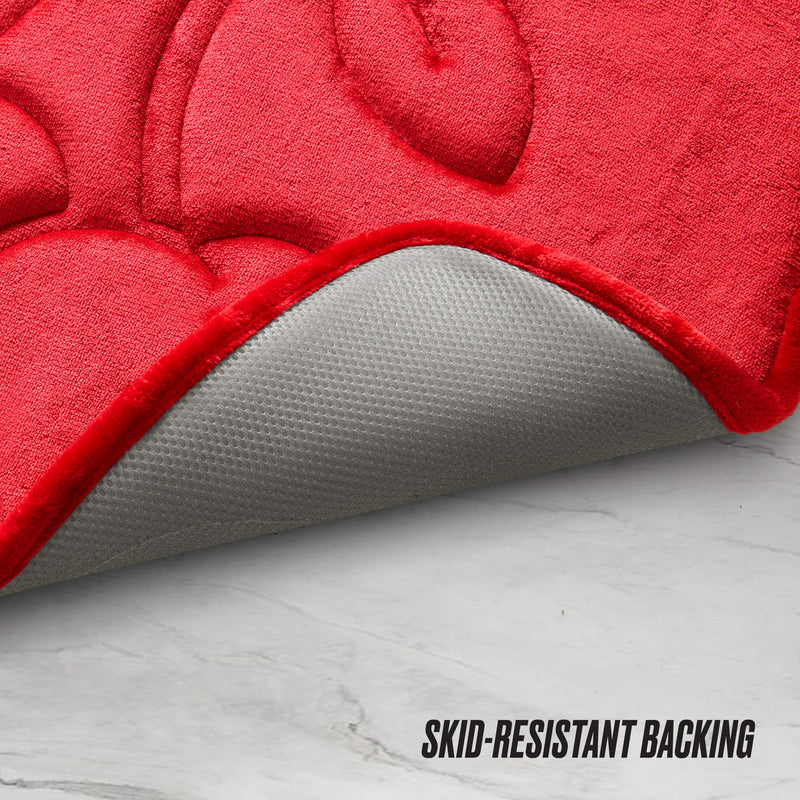 Quilted Memory Foam Bath Mat, 17" x 24"