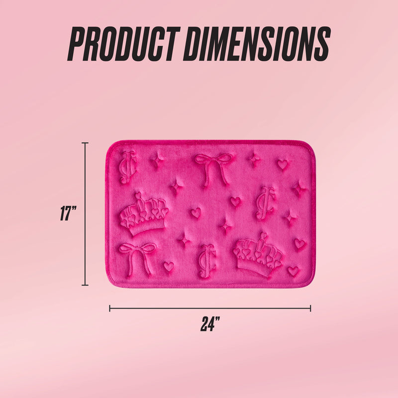 Quilted Memory Foam Bath Mat, 17" x 24"