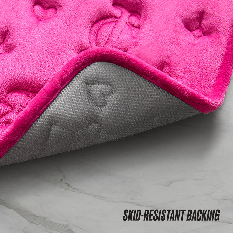 Quilted Memory Foam Bath Mat, 17" x 24"