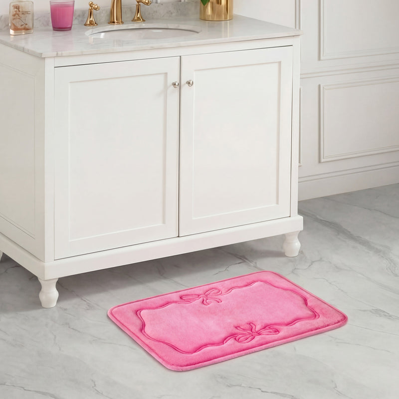 Quilted Memory Foam Bath Mat, 17" x 24"