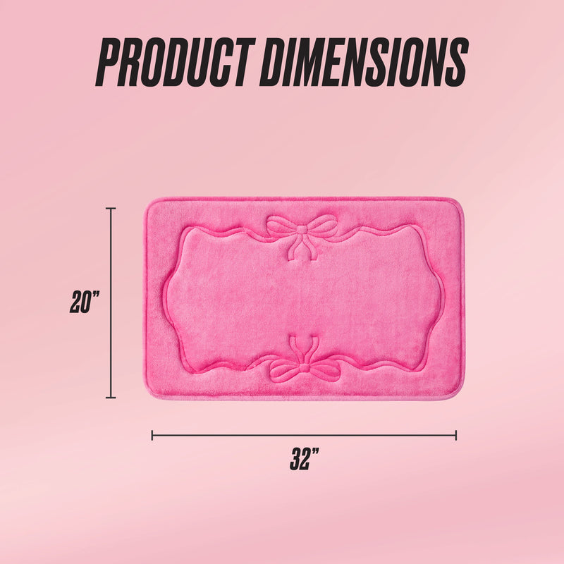 Quilted Memory Foam Bath Mat, 20" x 32"