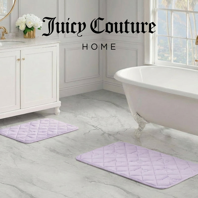 Quilted Memory Foam Bath Mat 2-Piece Set