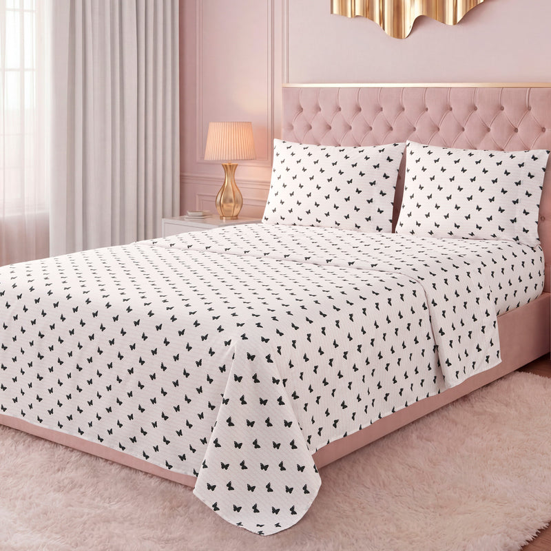 Printed Microfiber Sheet Set