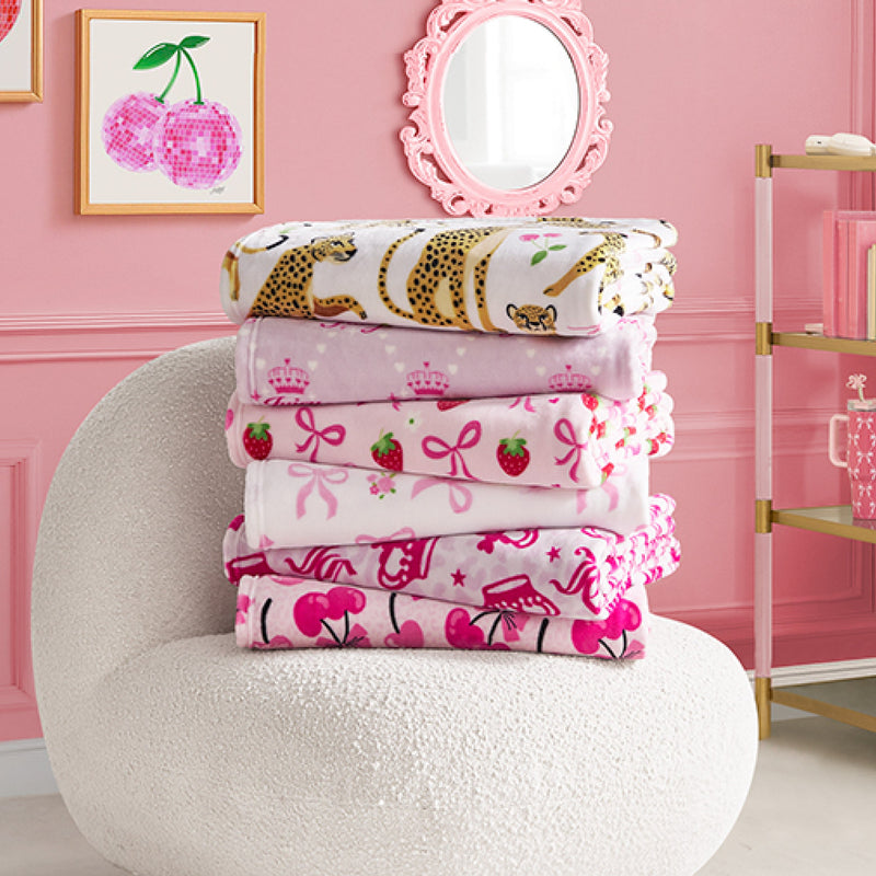 Kids Plush Throw Blanket
