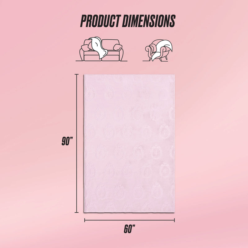 Plush Oversized Throw Blanket, 60" x 90"