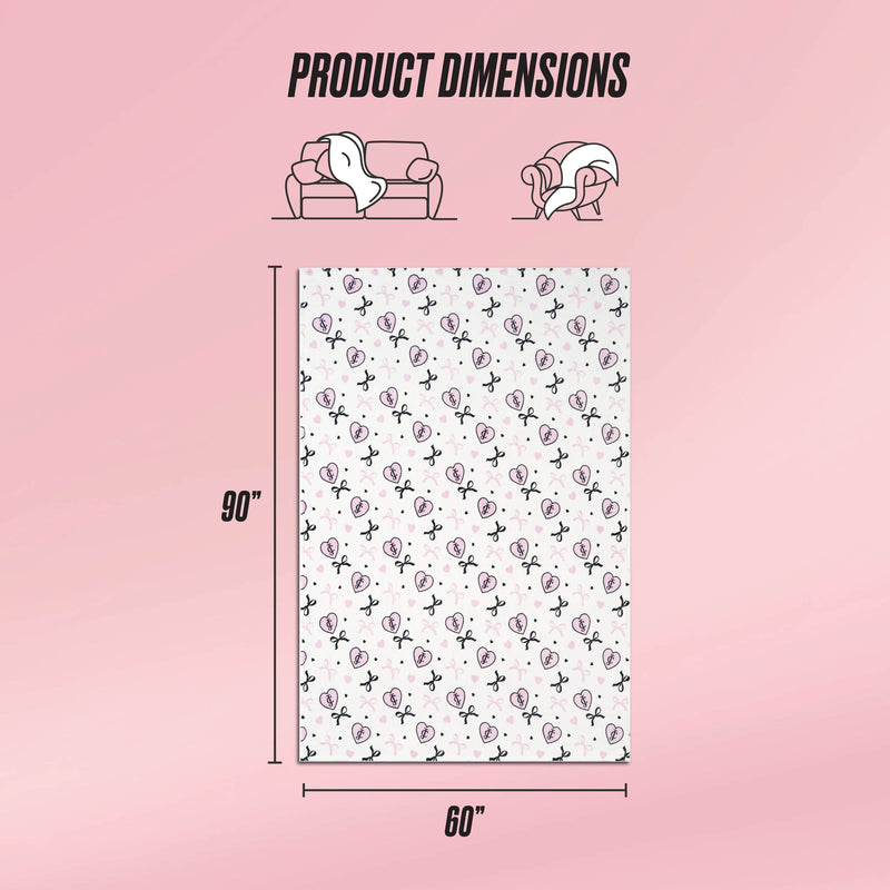 Plush Oversized Throw Blanket, 60" x 90"
