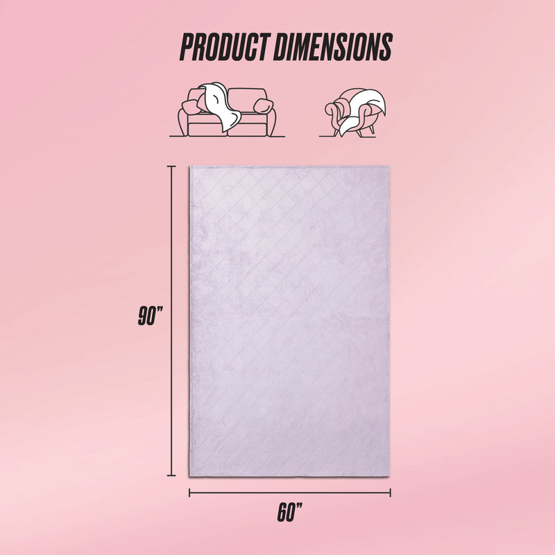Plush Oversized Throw Blanket, 60" x 90"