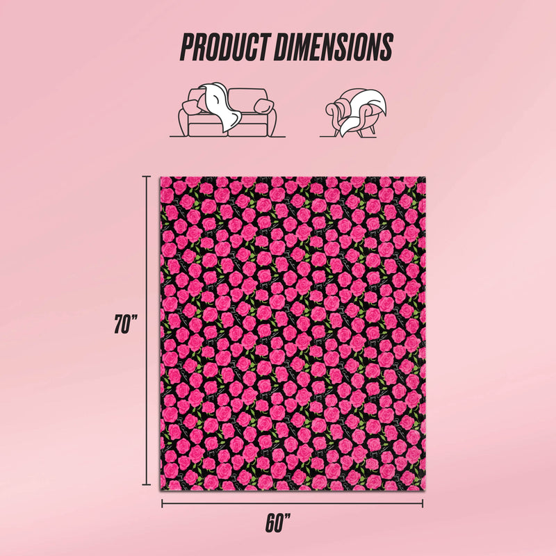 Plush Oversized Throw Blanket, 60" x 70"