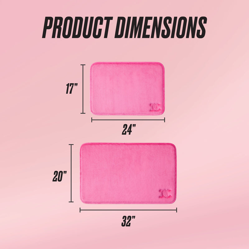 Quilted Memory Foam Bath Mat 2-Piece Set