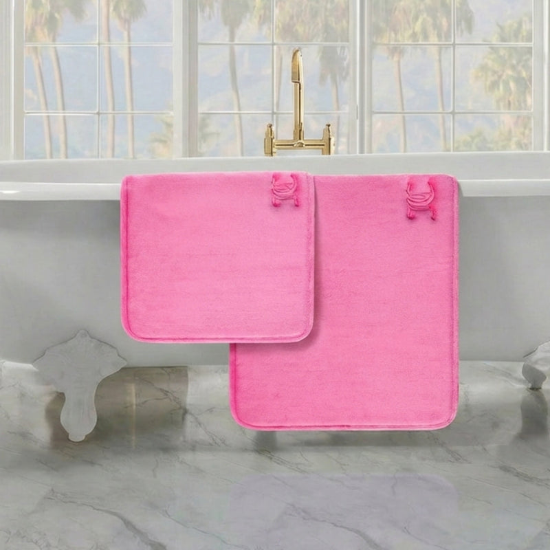 Quilted Memory Foam Bath Mat 2-Piece Set