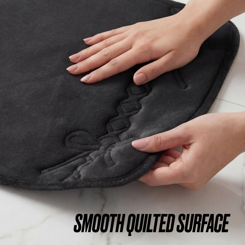 Quilted Memory Foam Bath Mat, 17" x 24"