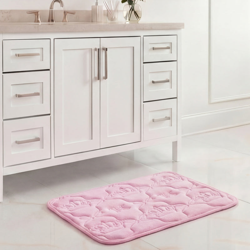 Quilted Memory Foam Bath Mat, 17" x 24"