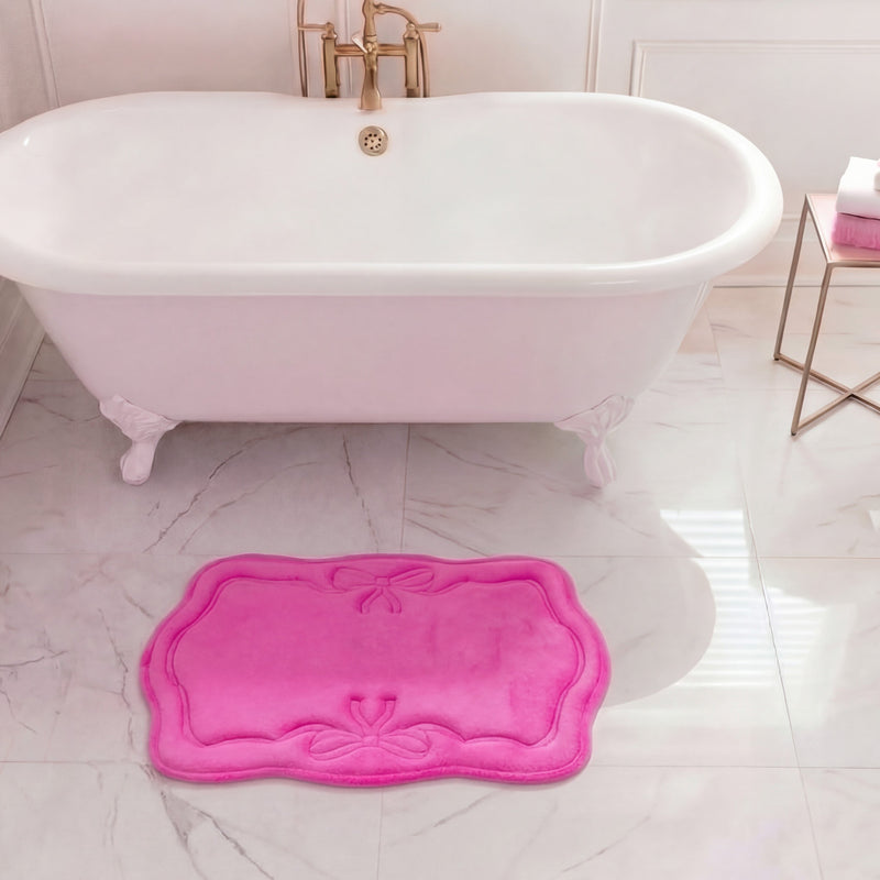 Quilted Memory Foam Bath Mat, 17" x 24"